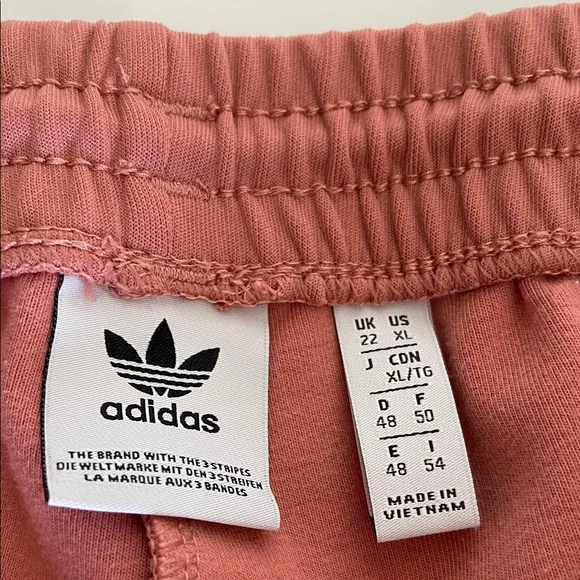 Adidas Women's Coral Joggers with White Stripes - Picture 5 of 9